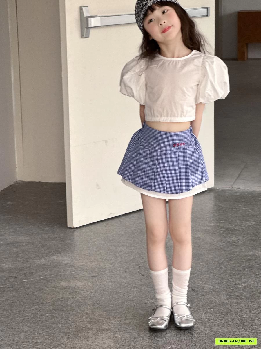 SƠ MI TAY BỒNG MIX CV CARO YUKIDS