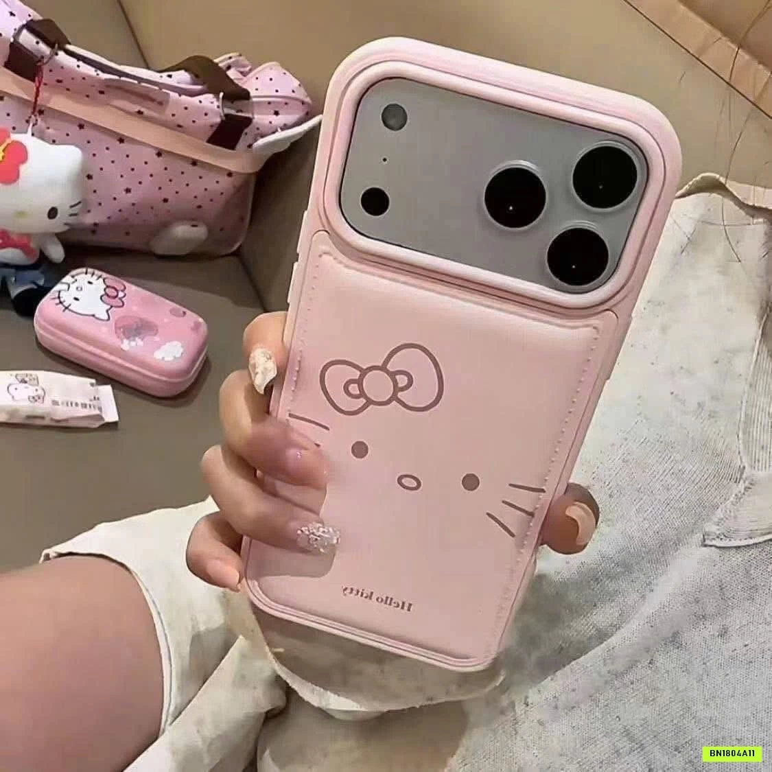 ỐP ĐIỆN THOẠI KITTY HỒNG