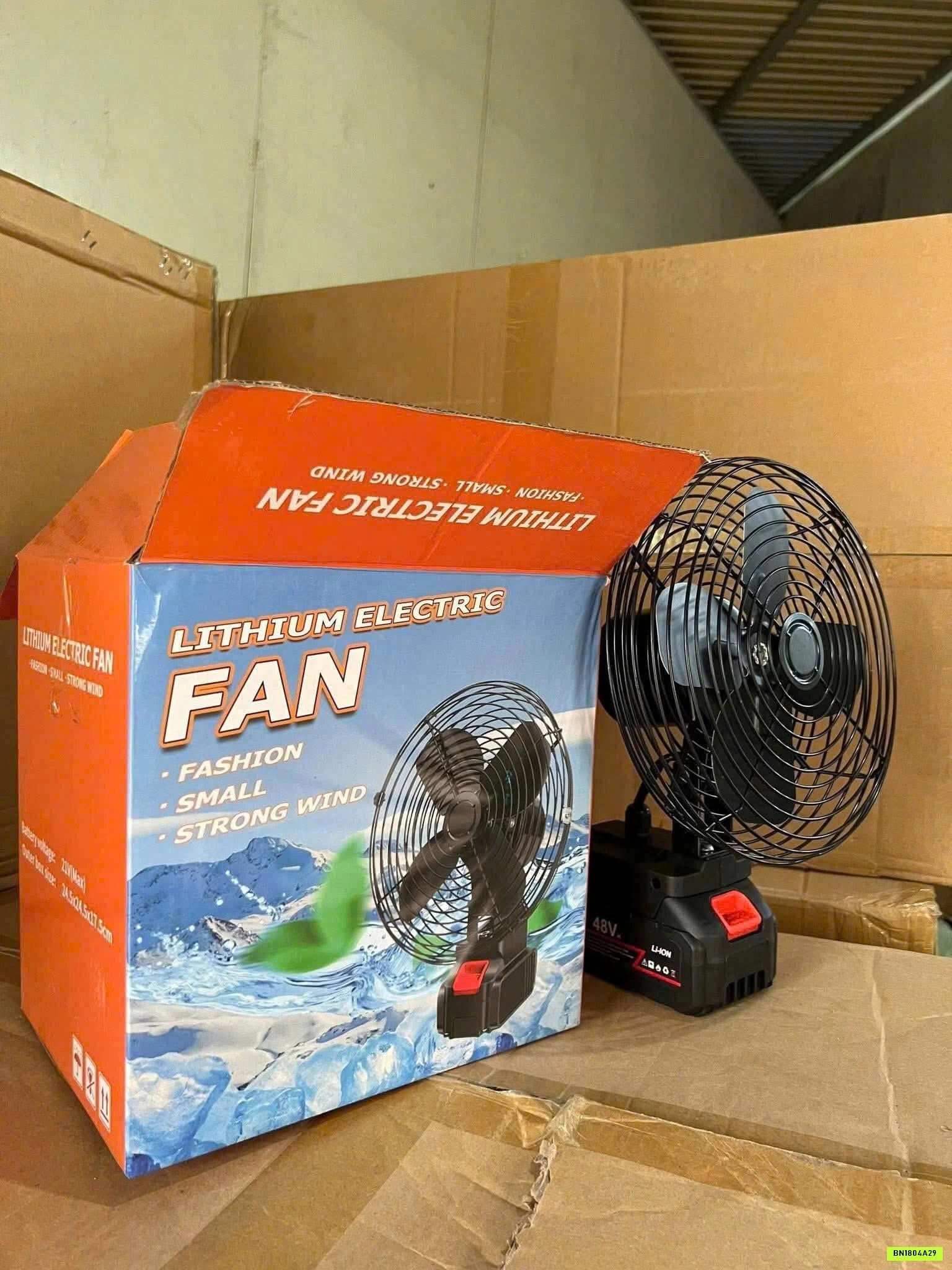 QUẠT TÍCH ĐIỆN 8 INCH ĐỂ BÀN LITHIUM