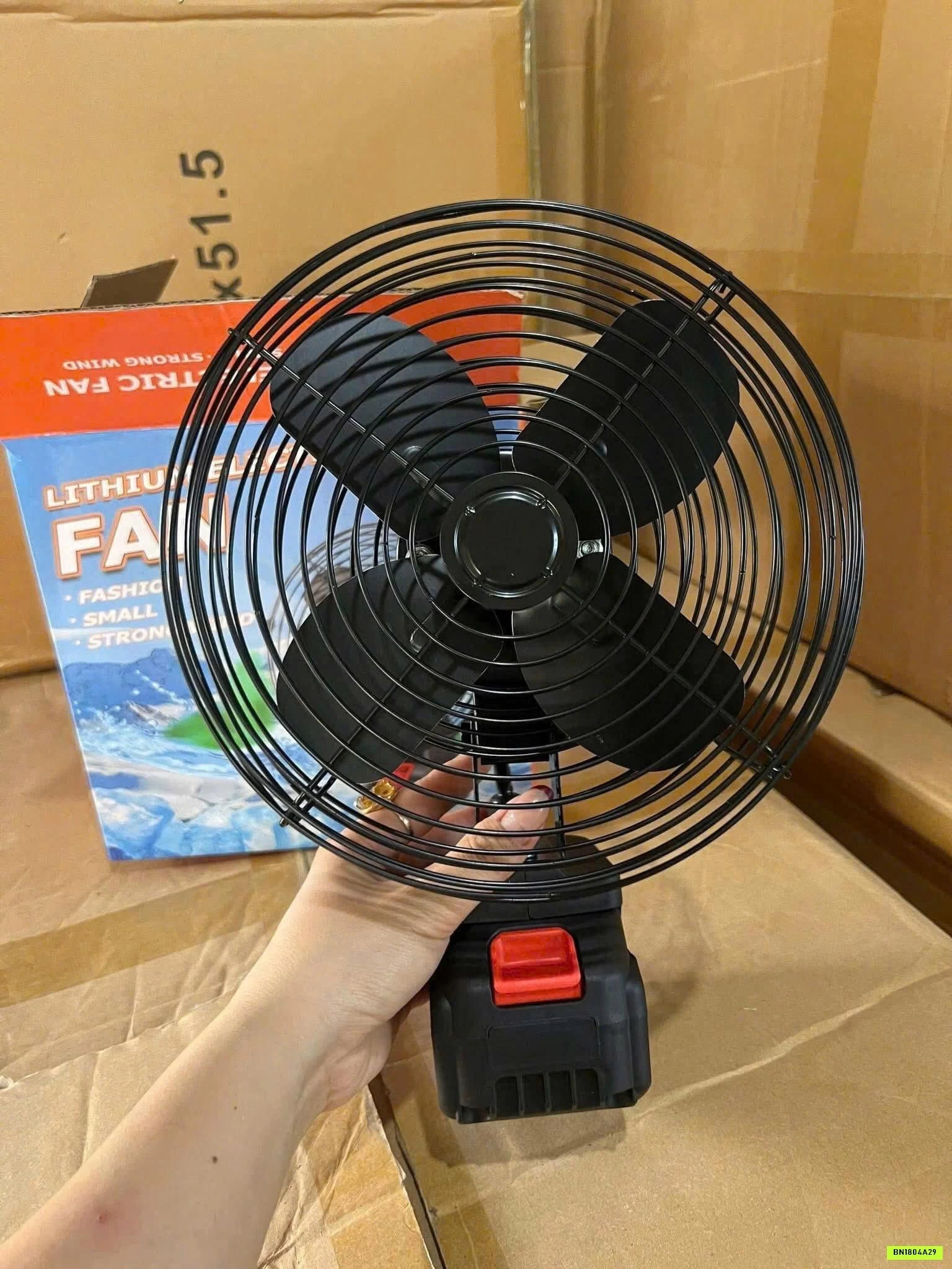 QUẠT TÍCH ĐIỆN 8 INCH ĐỂ BÀN LITHIUM