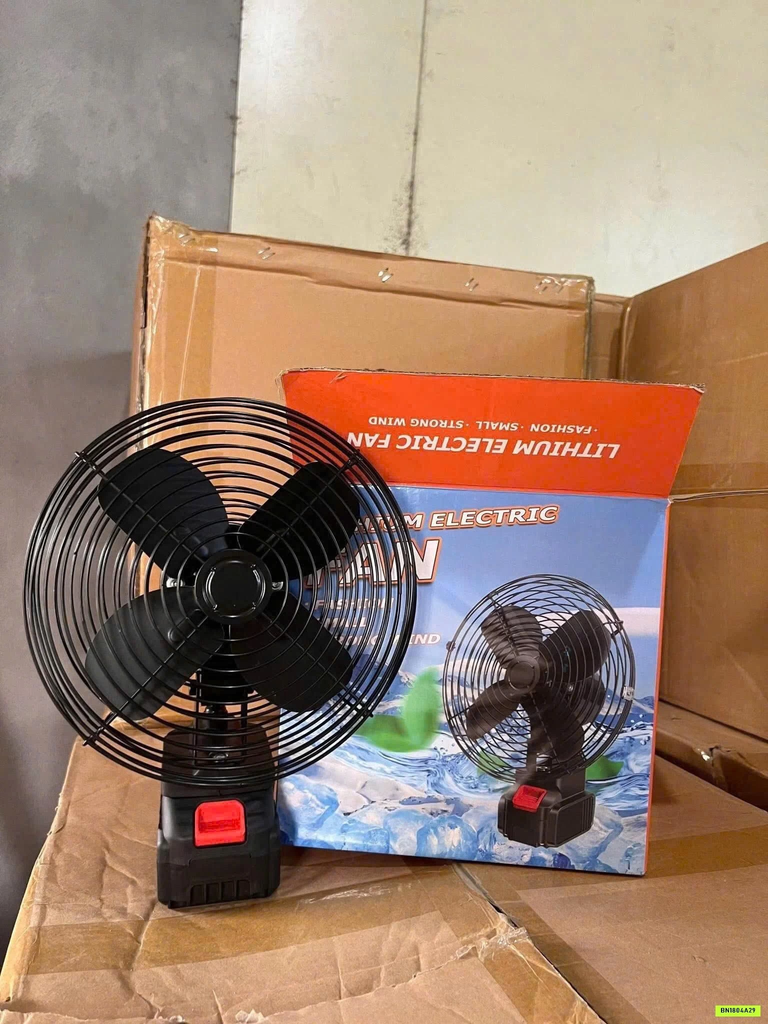 QUẠT TÍCH ĐIỆN 8 INCH ĐỂ BÀN LITHIUM