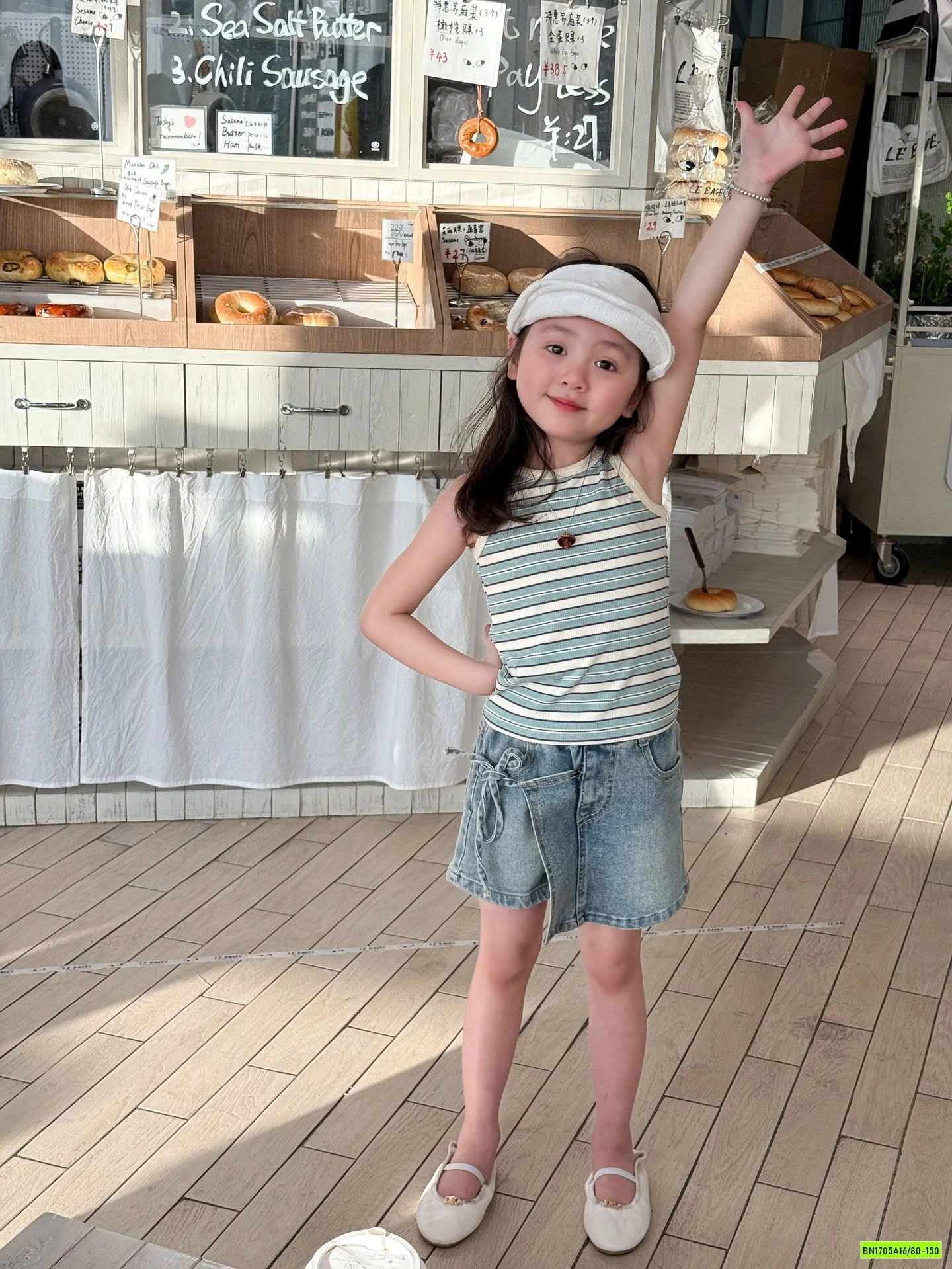 ÁO 3 LỖ MIX QUẦN JEANS GIẢ VÁY