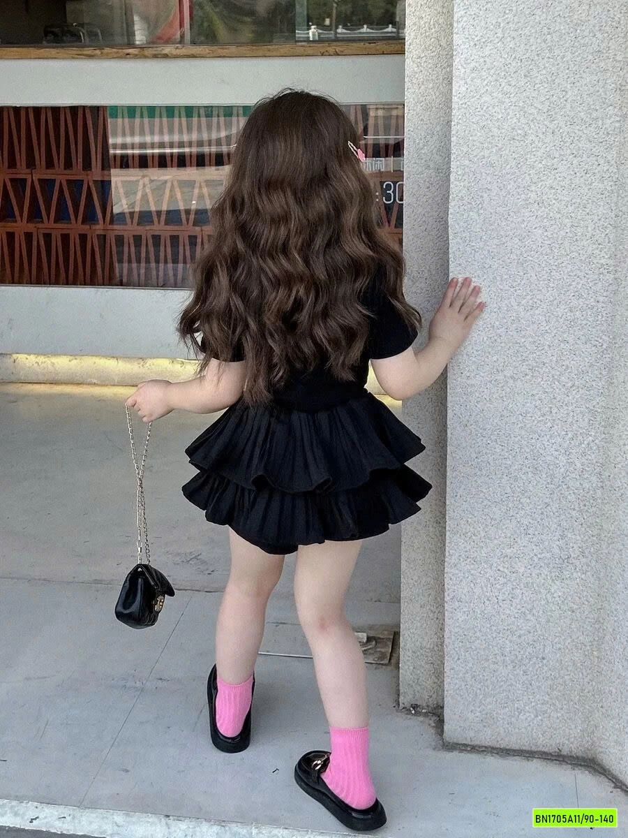 SÉT CROPTOP MIX CV ĐEN