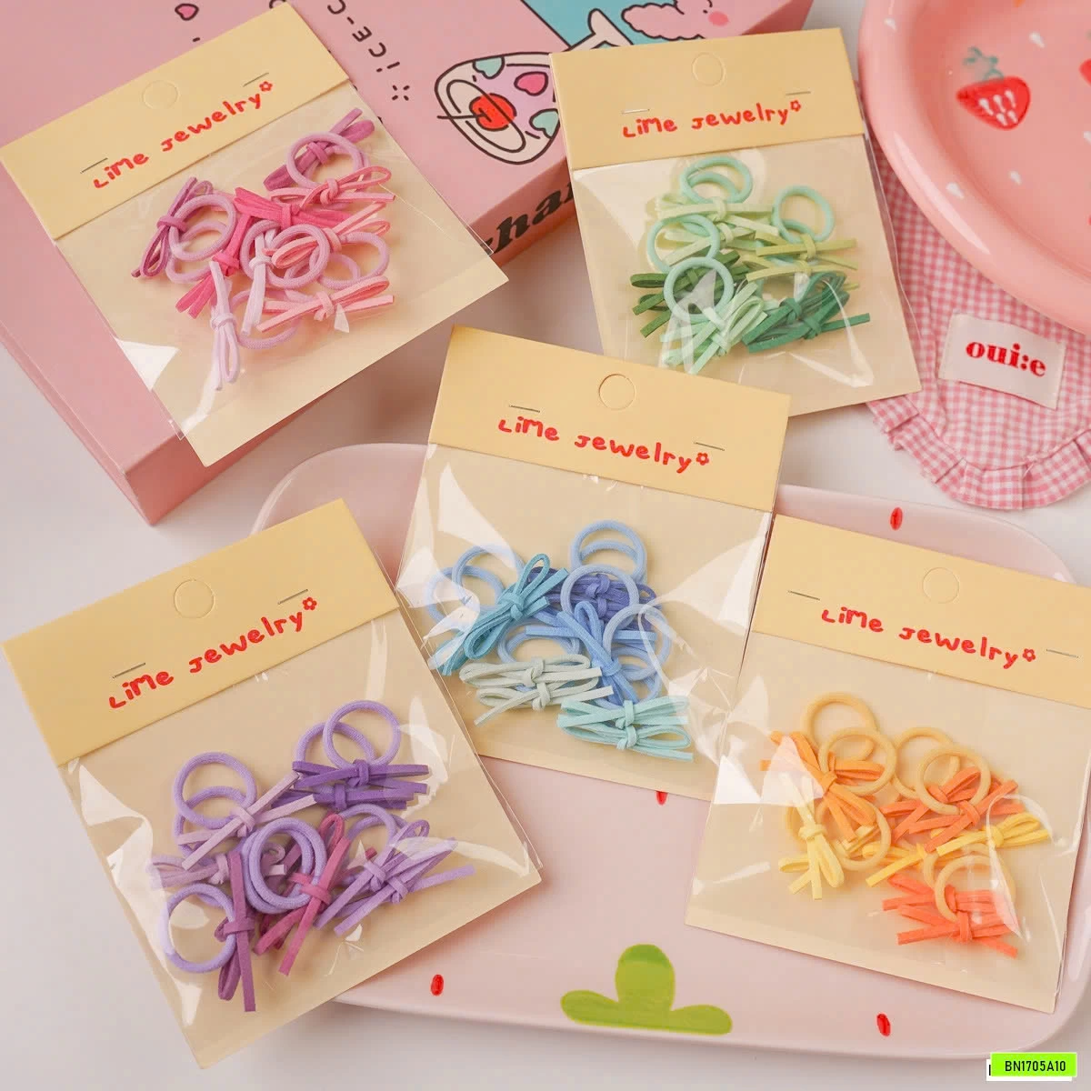 SÉT 40 CHUN BUỘC TÓC NƠ