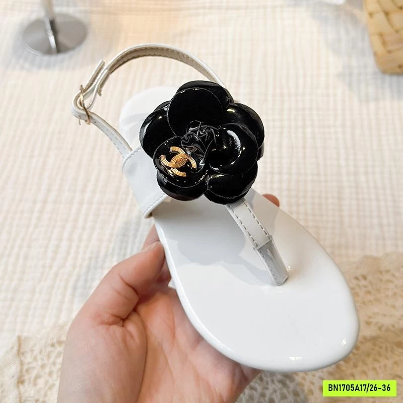 SANDAL XỎ NGÓN HOA TRÀ CHO BÉ