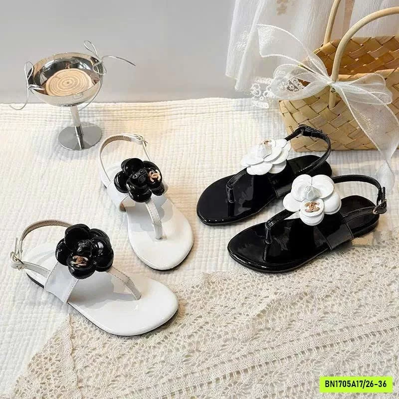 SANDAL XỎ NGÓN HOA TRÀ CHO BÉ