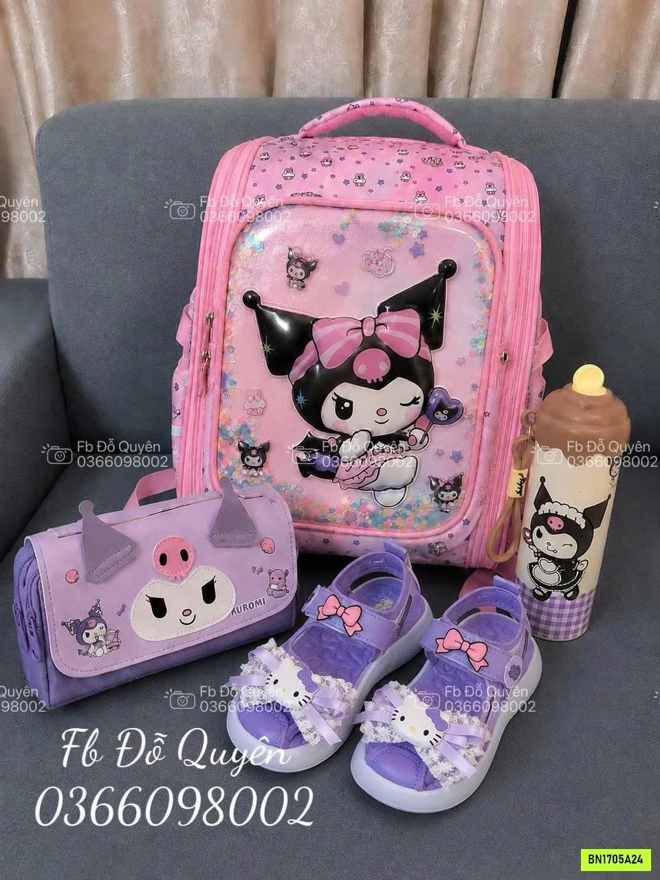 COMBO ĐI HỌC KUROMI BÉ GÁI