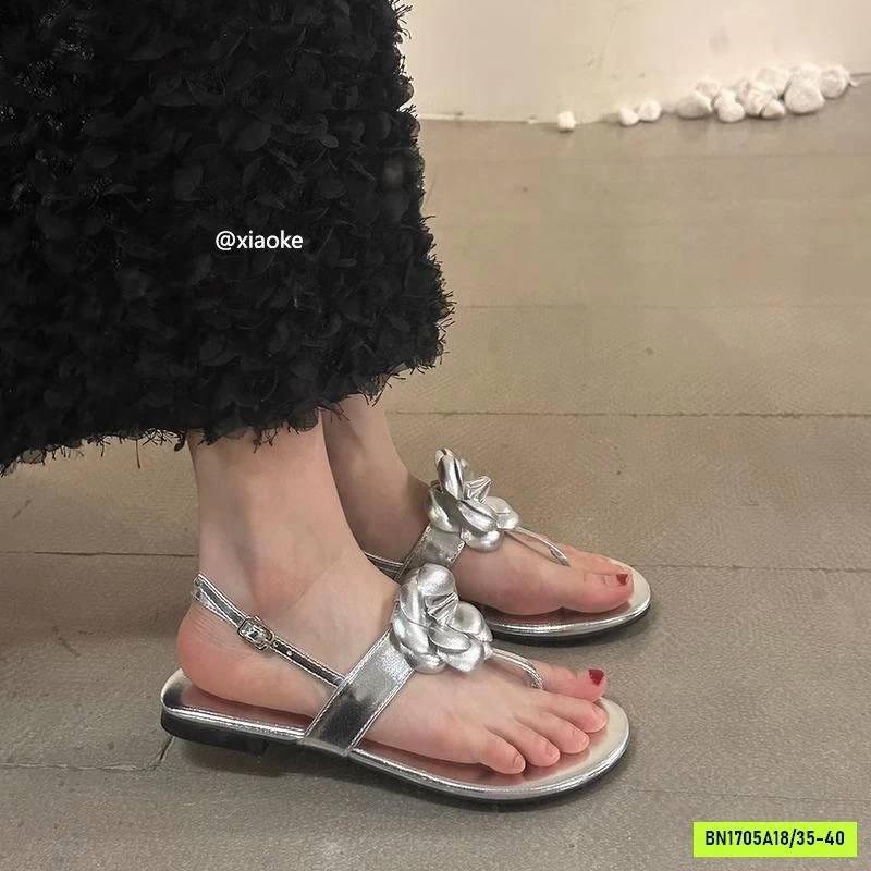 SANDAL XỎ NGÓN HOA TRÀ NỮ