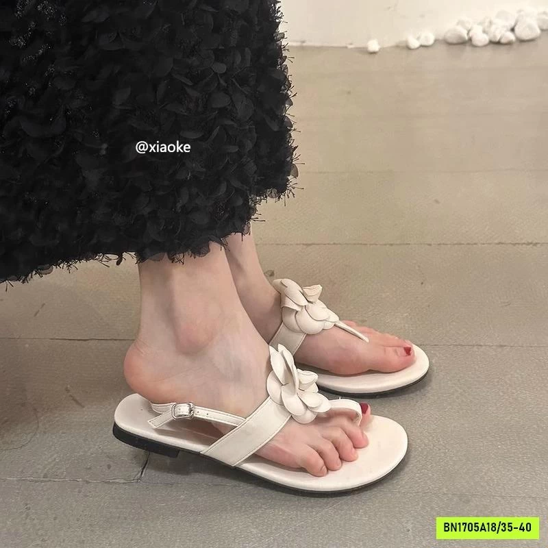 SANDAL XỎ NGÓN HOA TRÀ NỮ