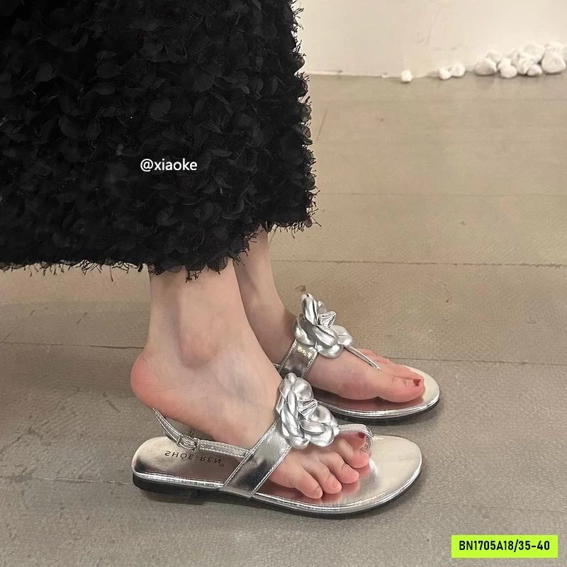 SANDAL XỎ NGÓN HOA TRÀ NỮ