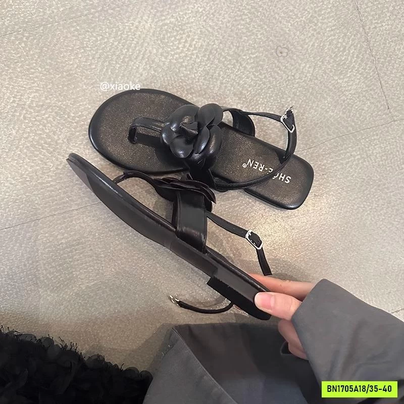 SANDAL XỎ NGÓN HOA TRÀ NỮ