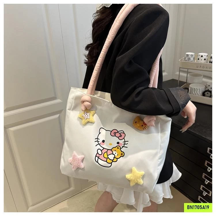 TÚI TOTE ĐEO VAI KITTY DỄ THƯƠNG
