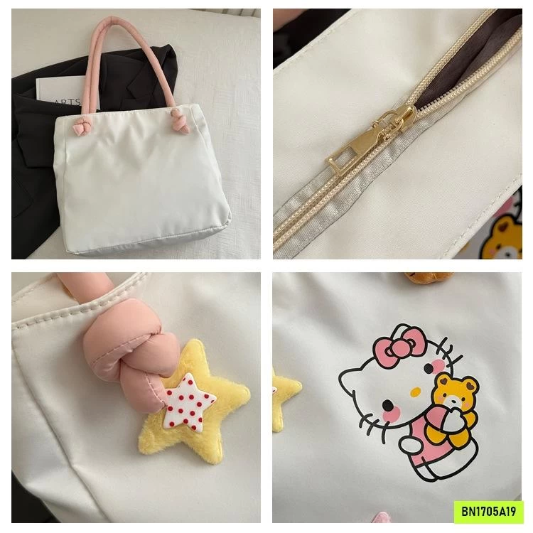 TÚI TOTE ĐEO VAI KITTY DỄ THƯƠNG