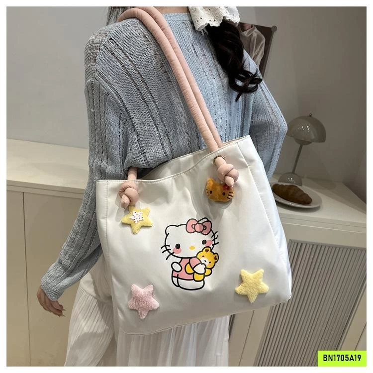 TÚI TOTE ĐEO VAI KITTY DỄ THƯƠNG