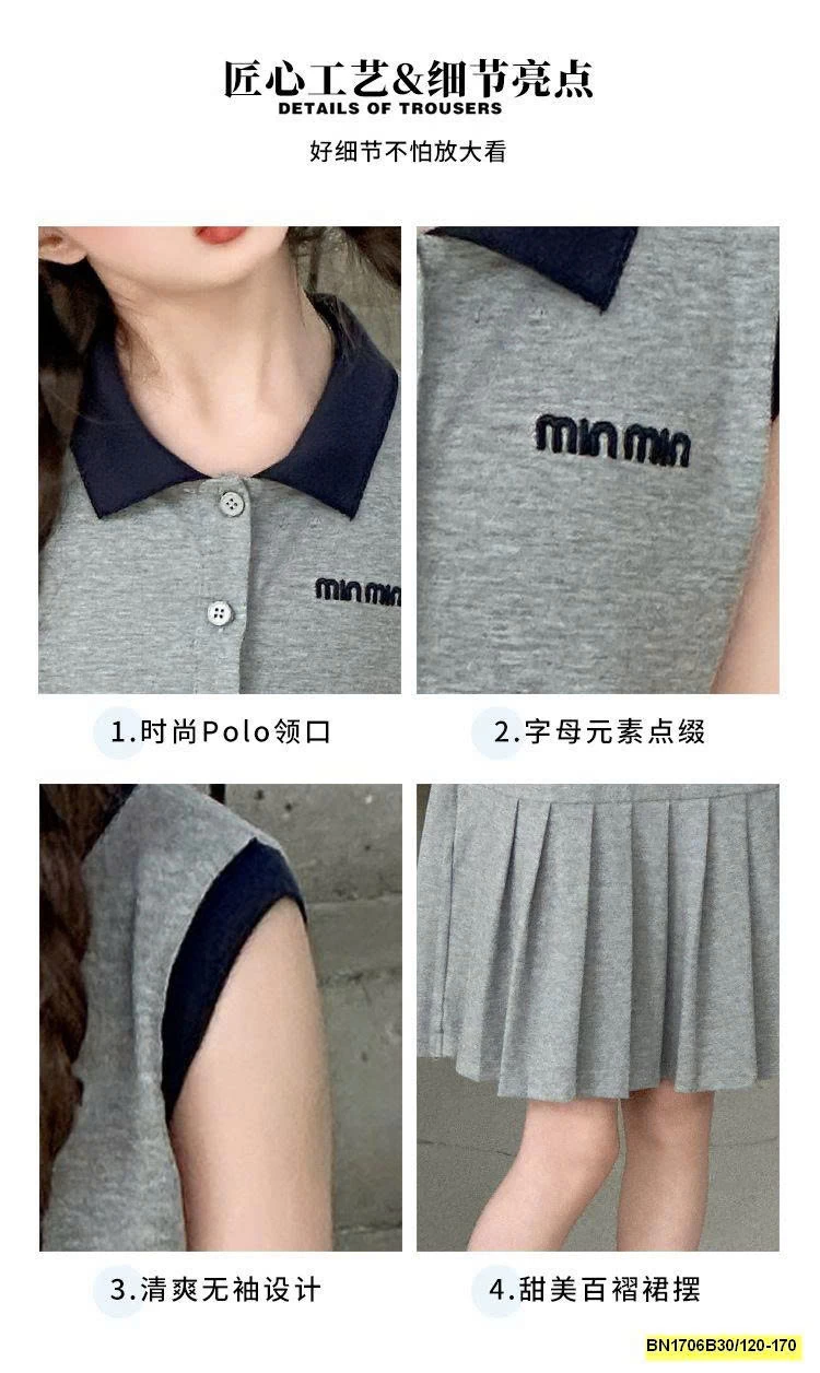 ĐẦM POLO XẾP LY