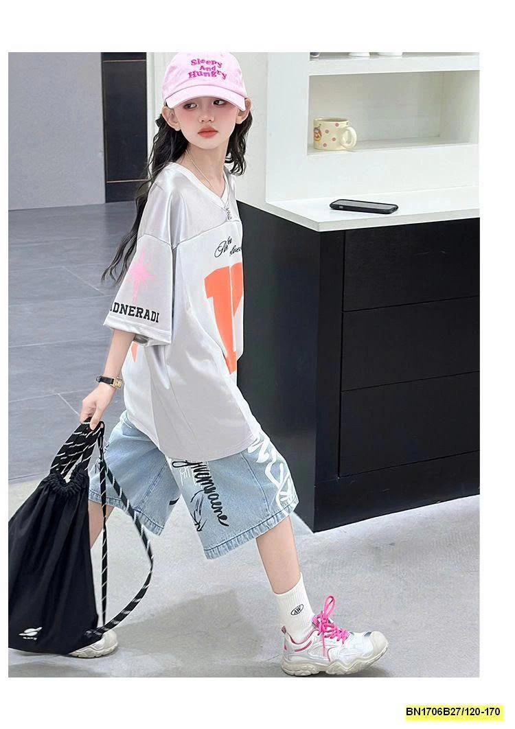 SÉT ÁO THUN BẠC SỐ 11 MIX QUẦN JEAN IN HÌNH