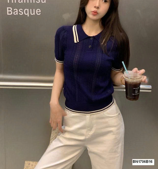 ÁO LEN DỆT MÙA HÈ PHỐI VIỀN