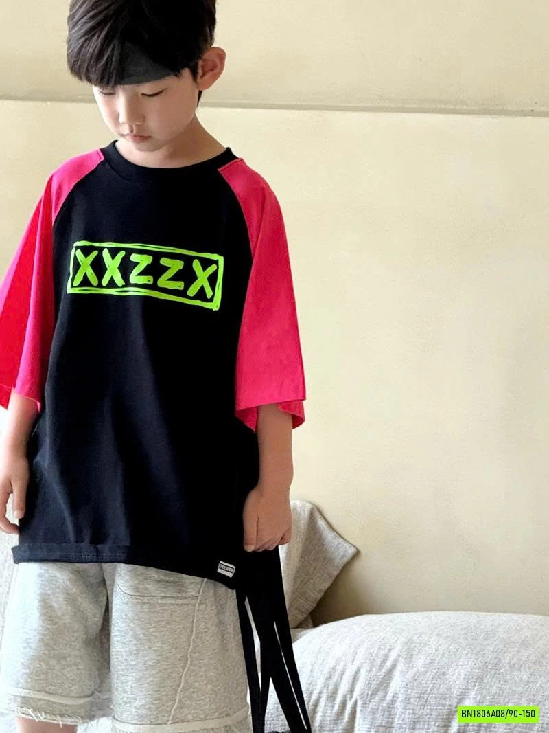 ÁO THUN PHỐI MÀU TAY XXZZY