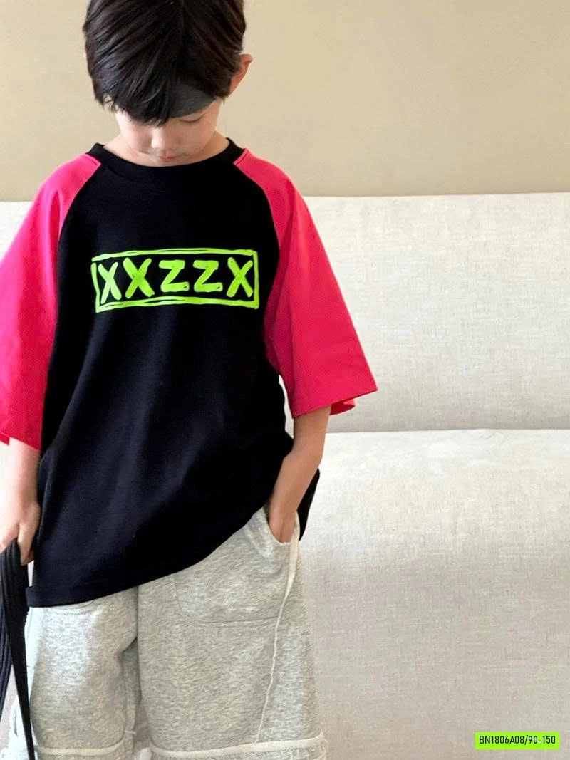 ÁO THUN PHỐI MÀU TAY XXZZY