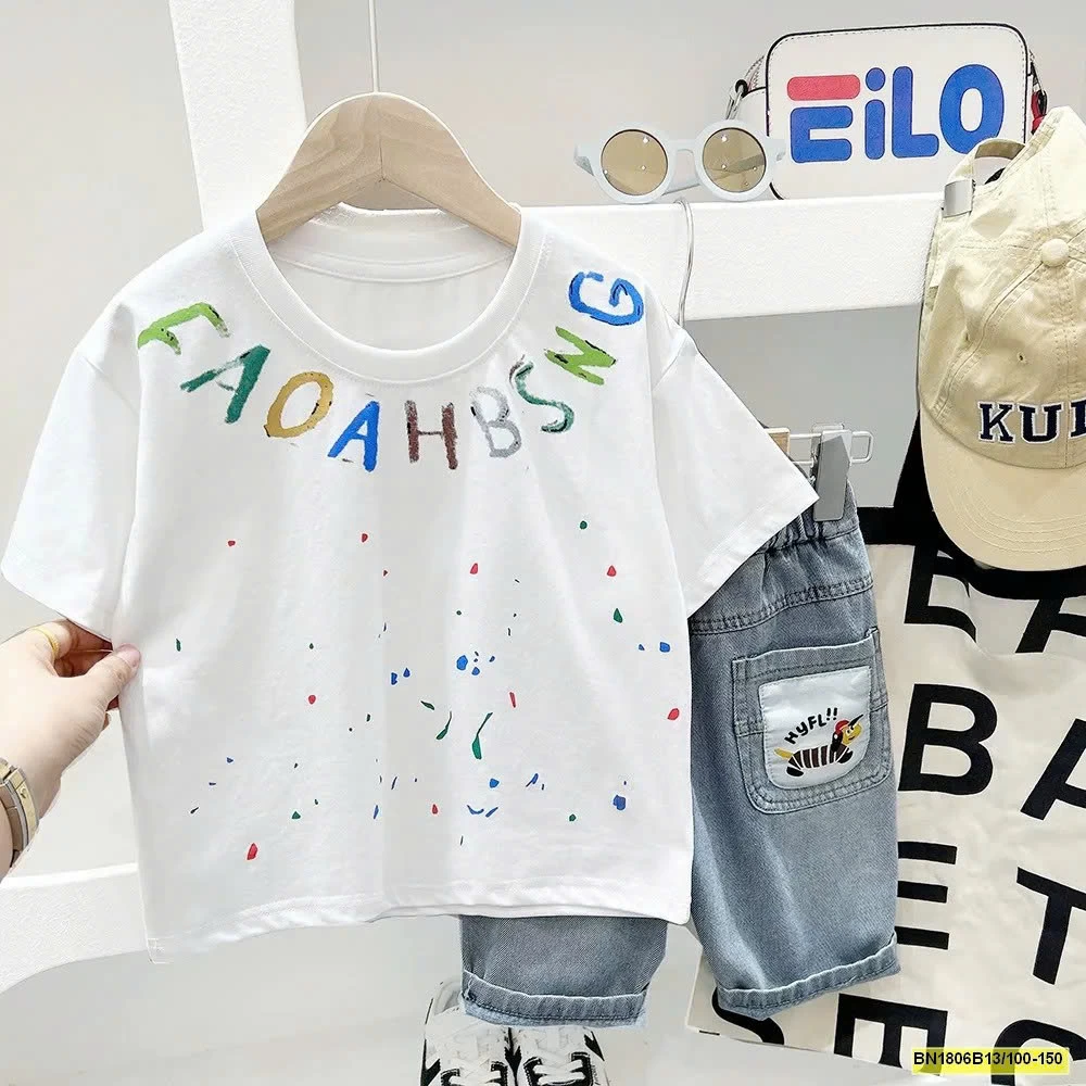 ÁO THUN CHỮ VẢY SƠN KACADY