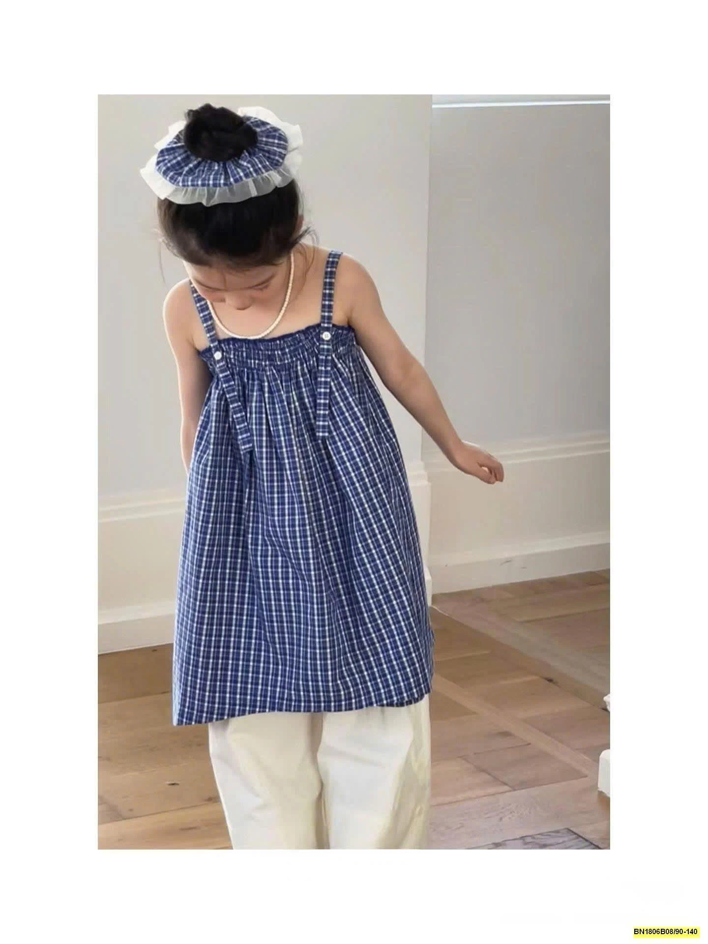 SET VÁY 2s SÁT NÁCH CARO MIX QUẦN ỐNG ĐỨNG BG