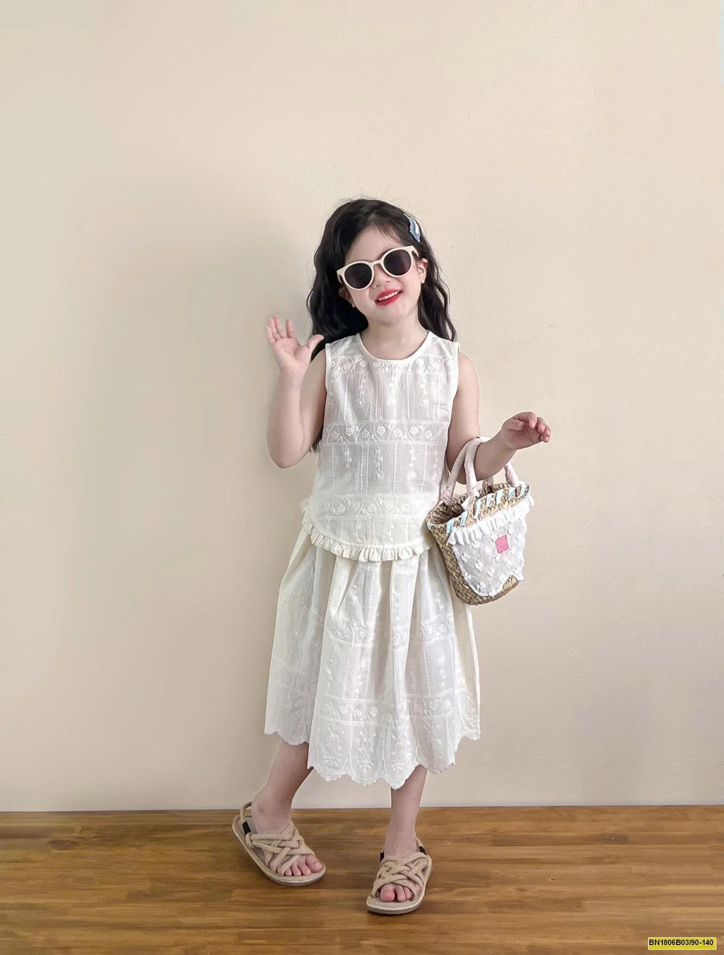 SET REN TRẮNG THÊU HỌA TIẾT