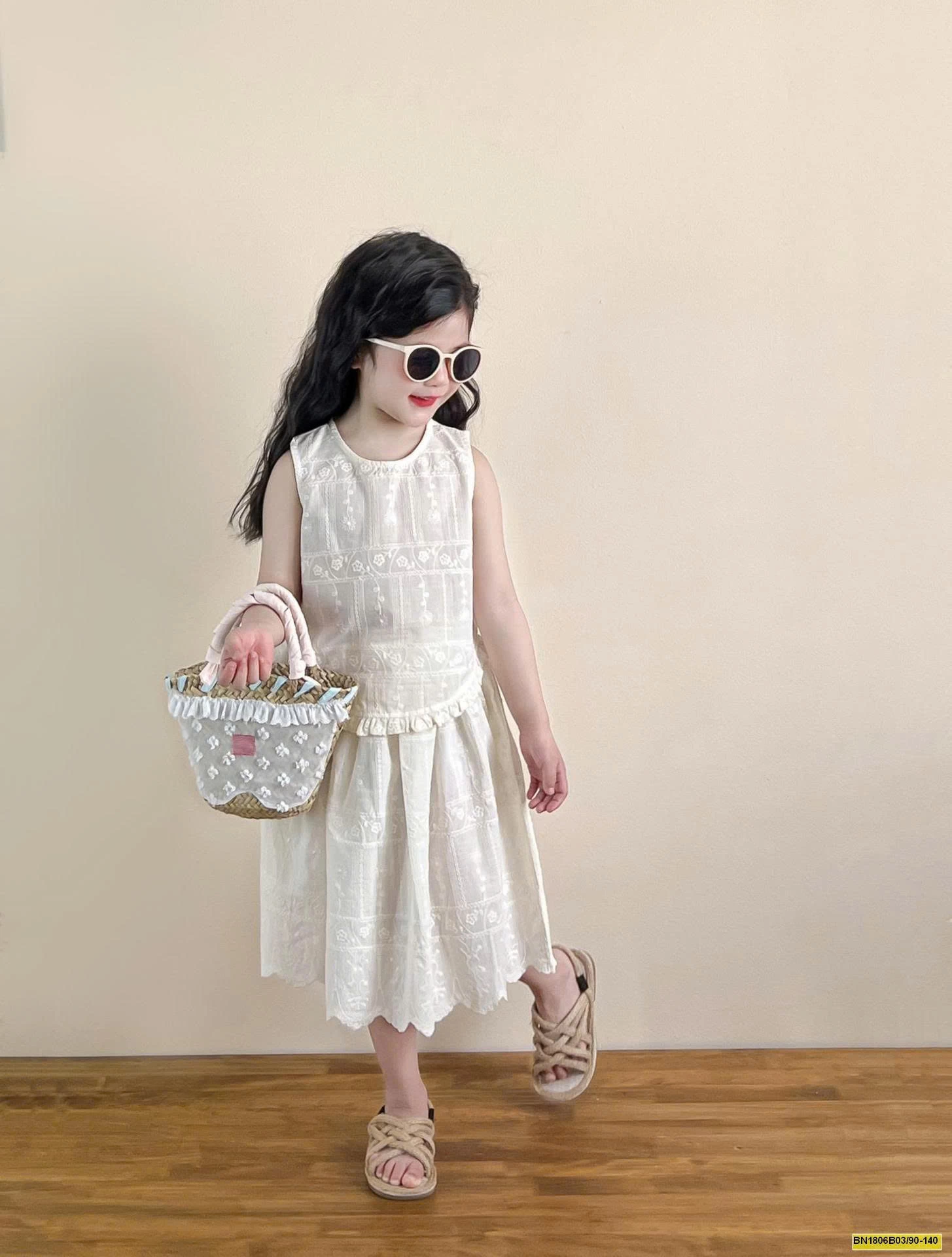 SET REN TRẮNG THÊU HỌA TIẾT