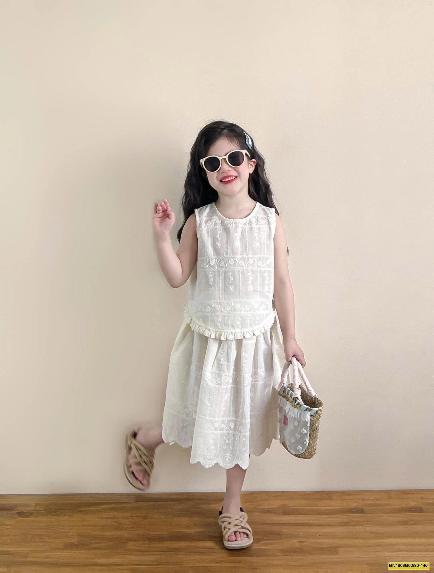 SET REN TRẮNG THÊU HỌA TIẾT