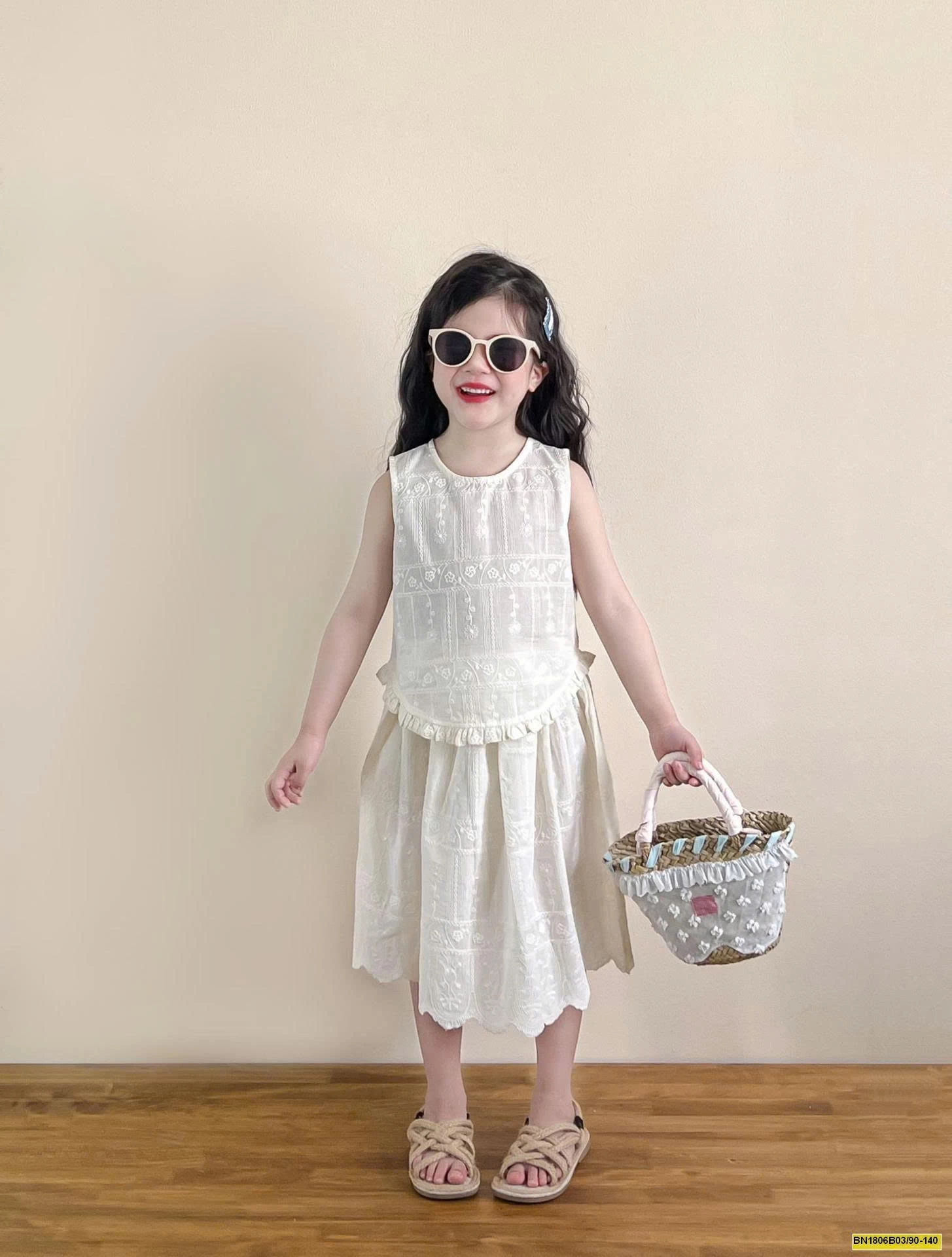 SET REN TRẮNG THÊU HỌA TIẾT