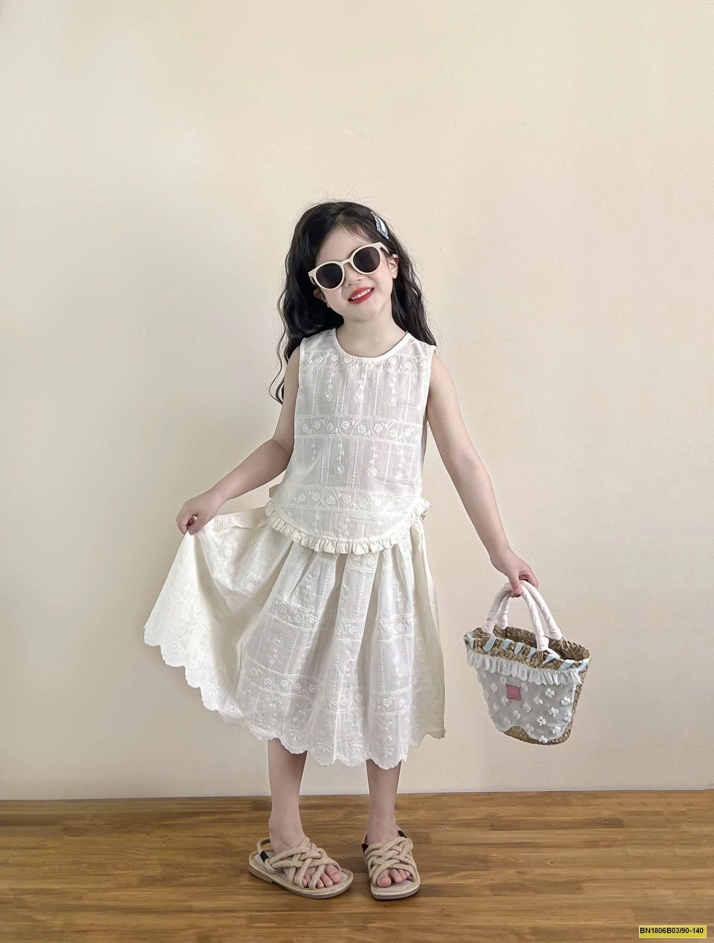 SET REN TRẮNG THÊU HỌA TIẾT