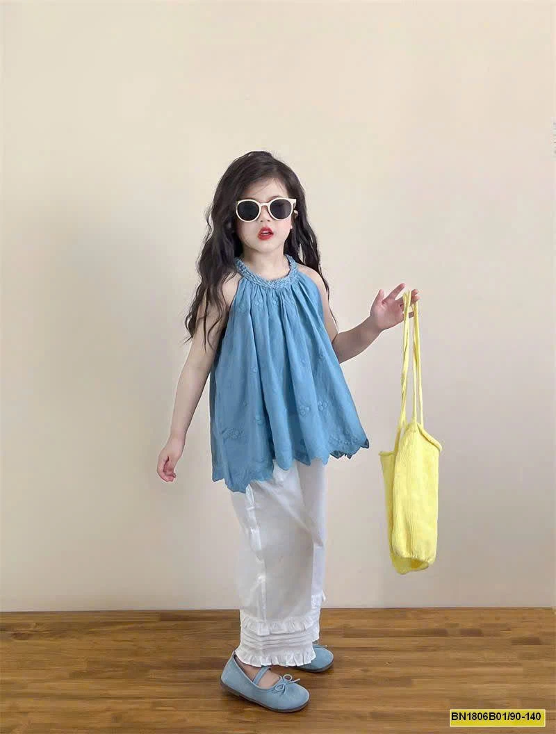 SET ÁO YẾM MIX QUẦN ỐNG SUÔNG BG