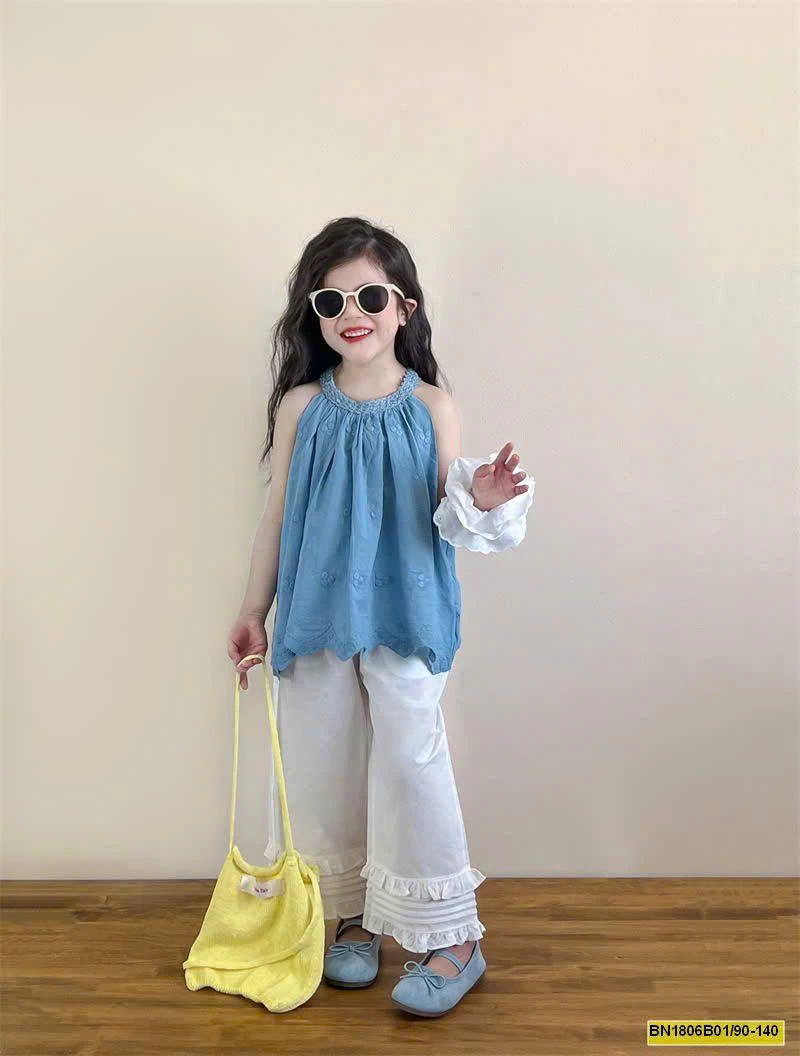 SET ÁO YẾM MIX QUẦN ỐNG SUÔNG BG