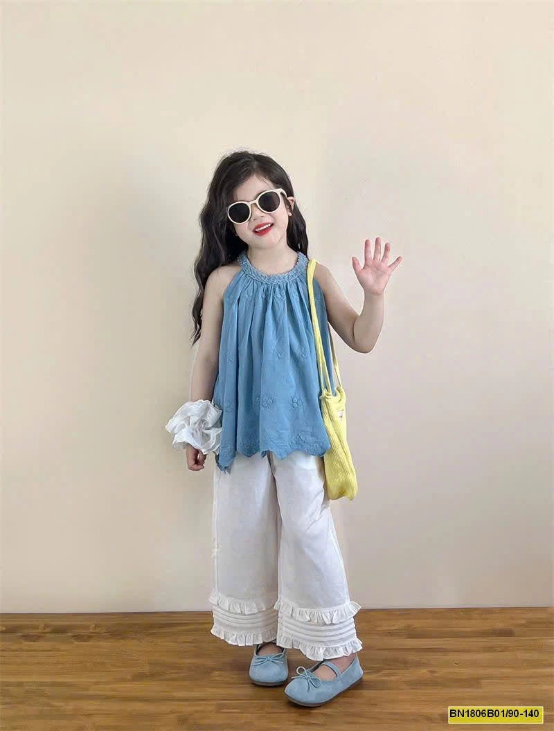 SET ÁO YẾM MIX QUẦN ỐNG SUÔNG BG