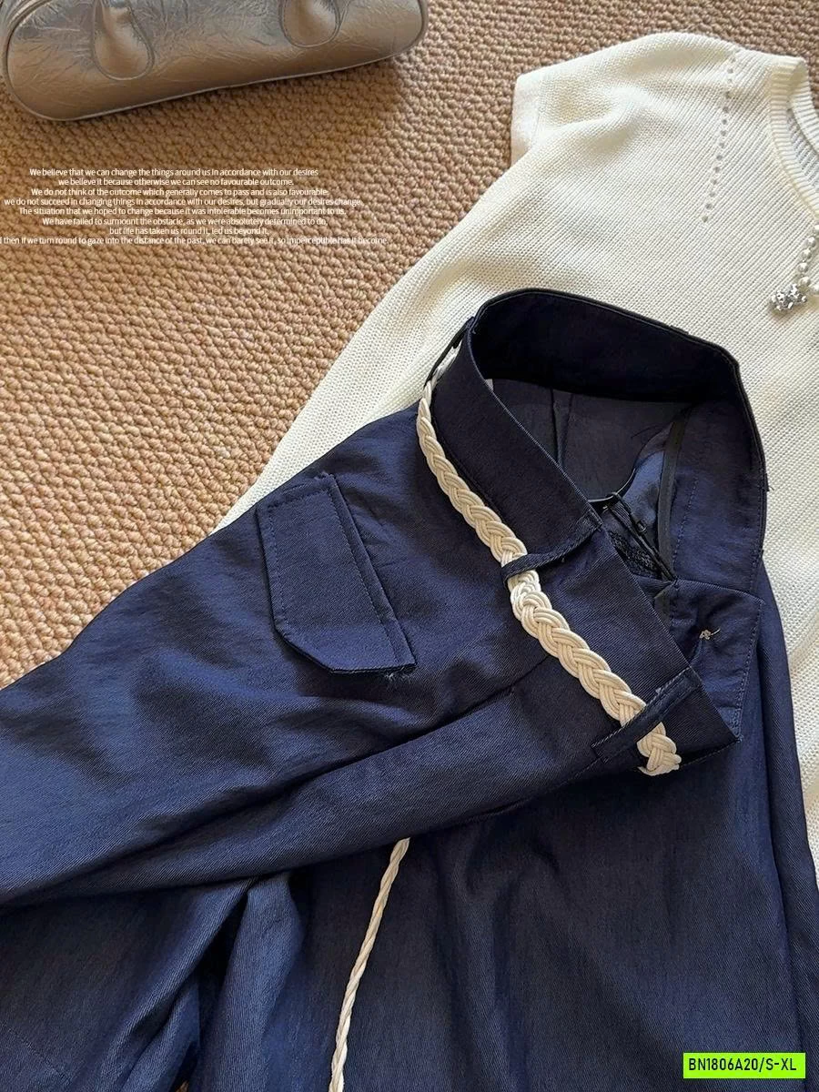 SHORT LỬNG DENIM KÈM ĐAI