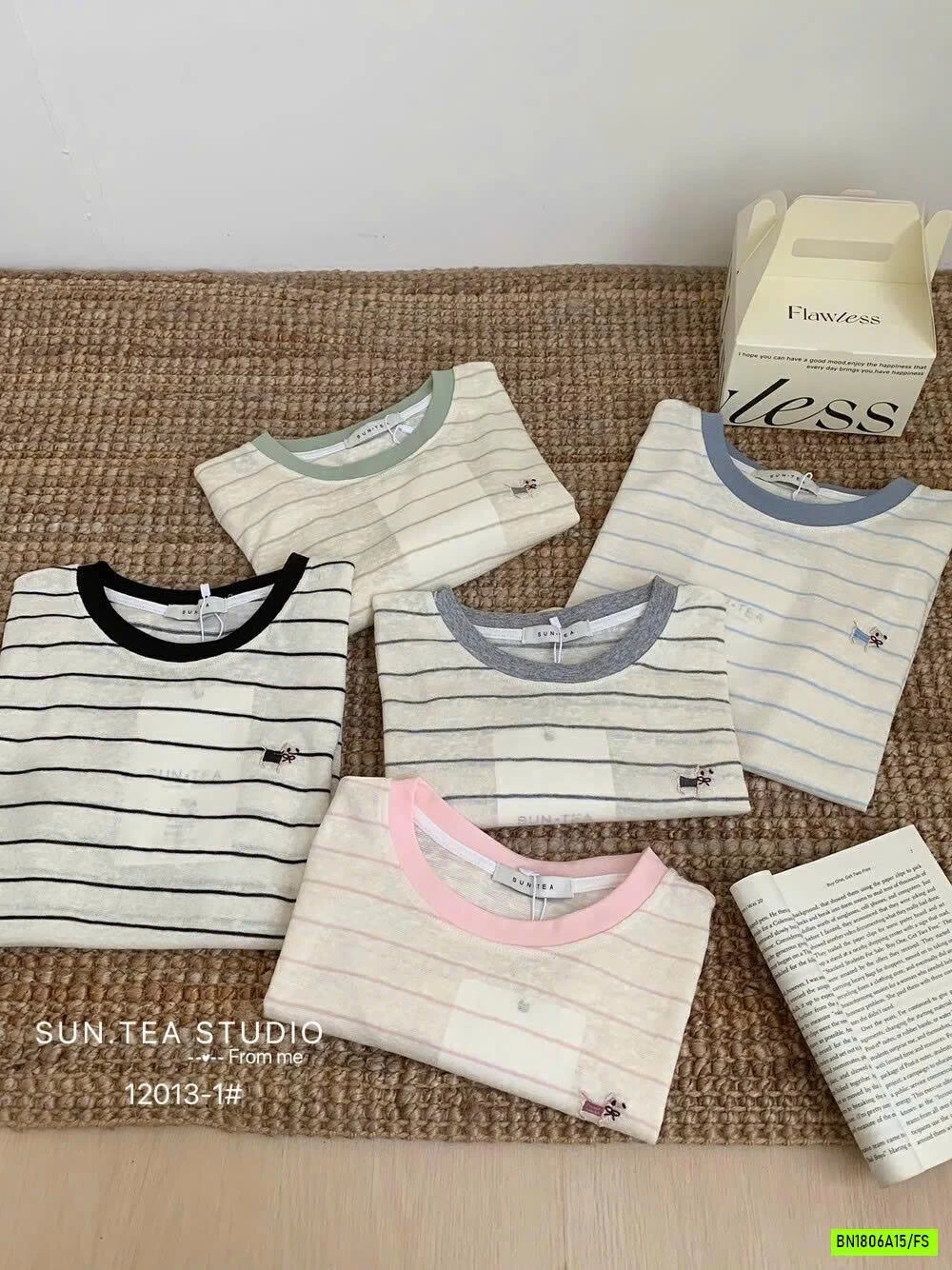 ÁO THUN XƯỚC KẺ NGANG SUNTEA