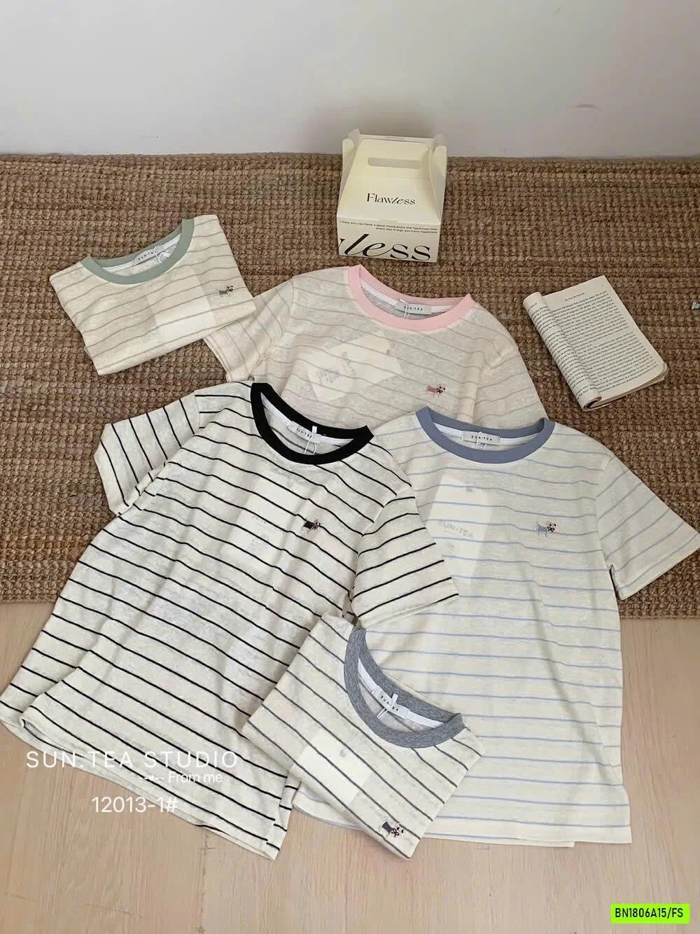 ÁO THUN XƯỚC KẺ NGANG SUNTEA