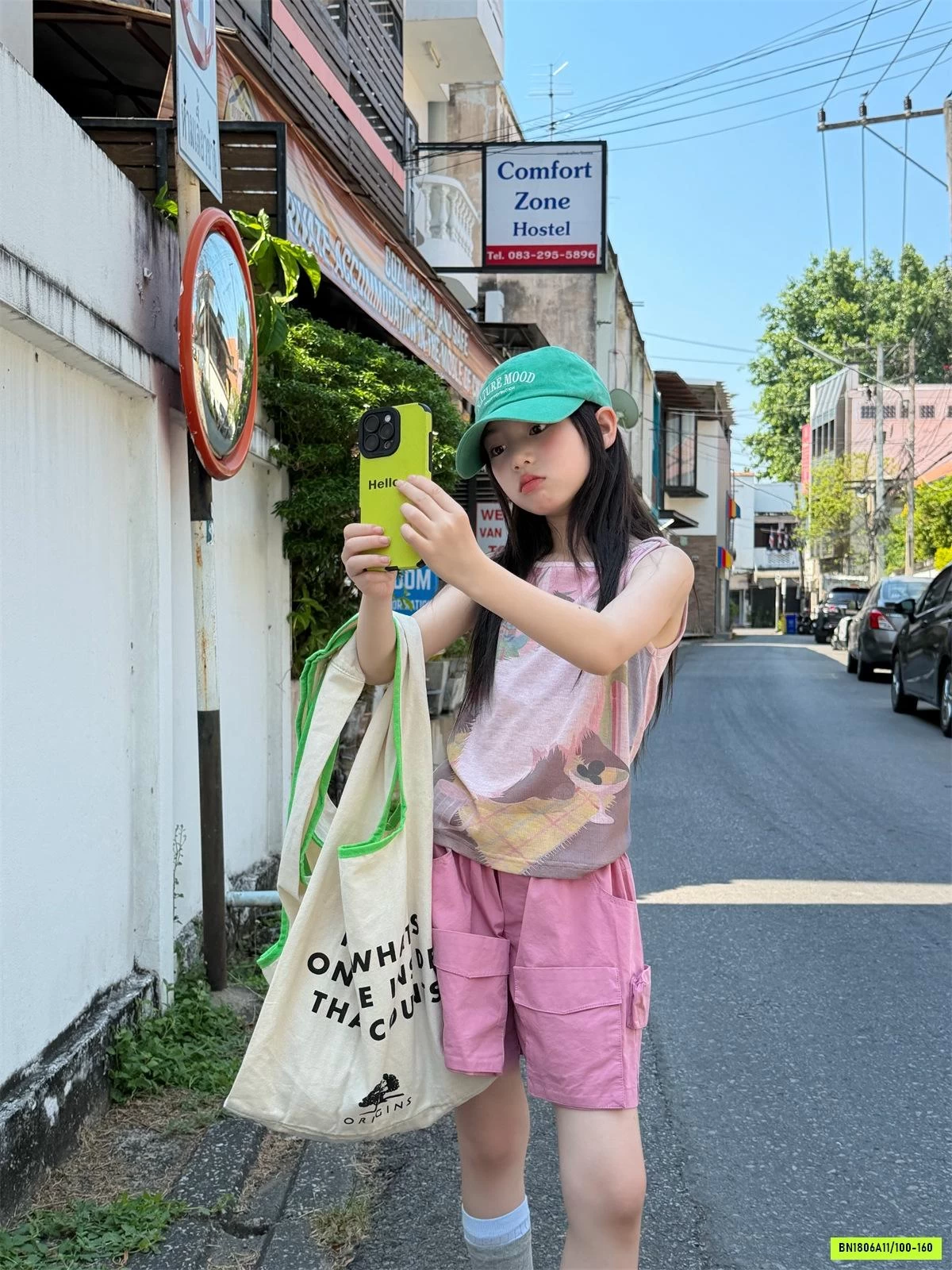 ÁO SÁT NÁCH HỒNG IN HÌNH