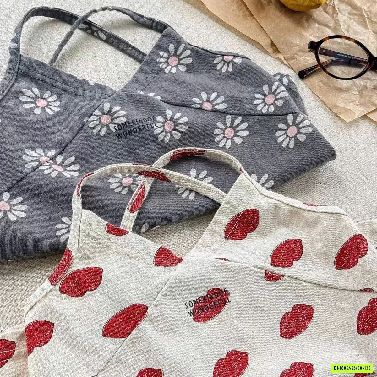ÁO 2 DÂY MIX QUẦN SUÔNG BÈO ADBABY