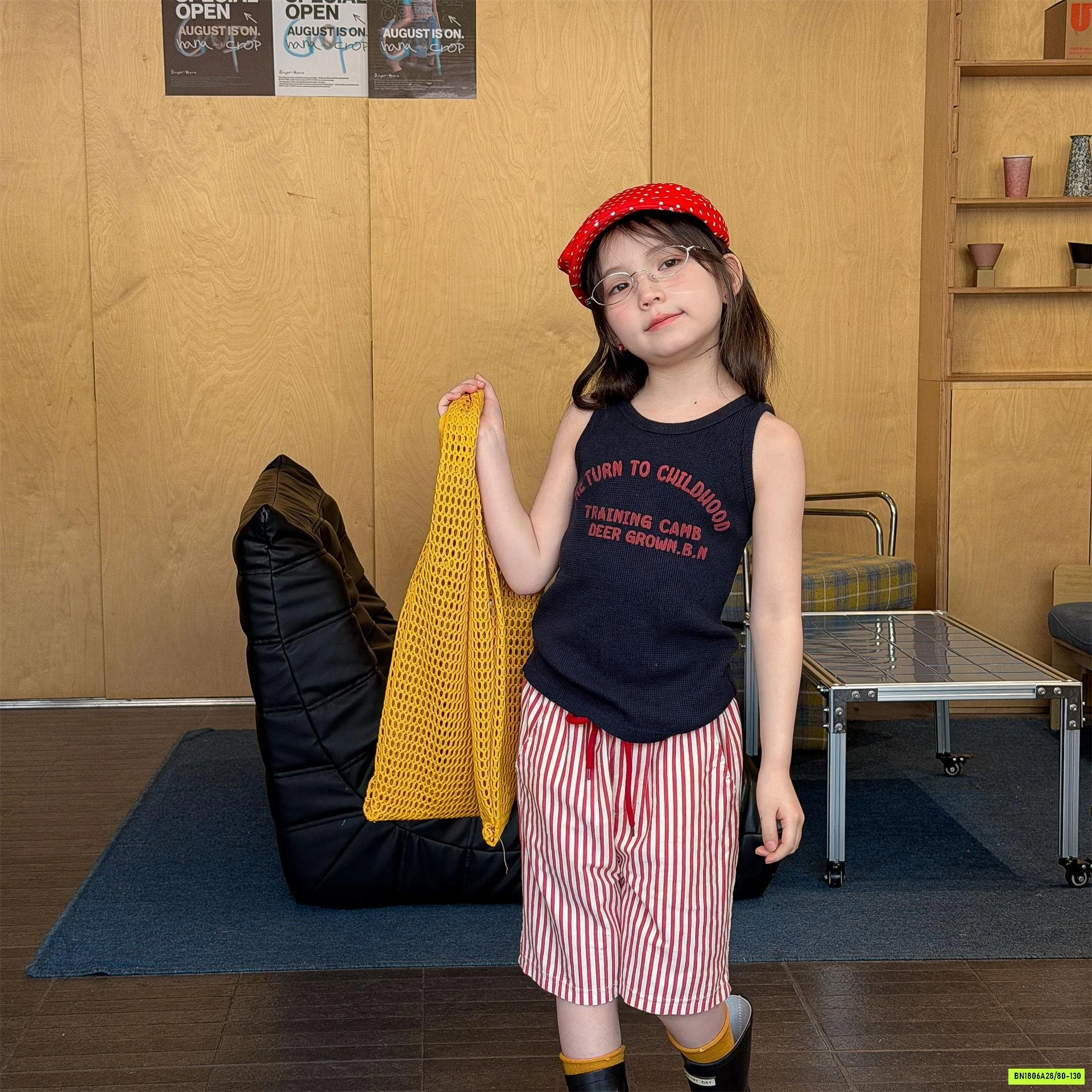 QUẦN THÔ SỌC DÁNG LỠ ADBABY