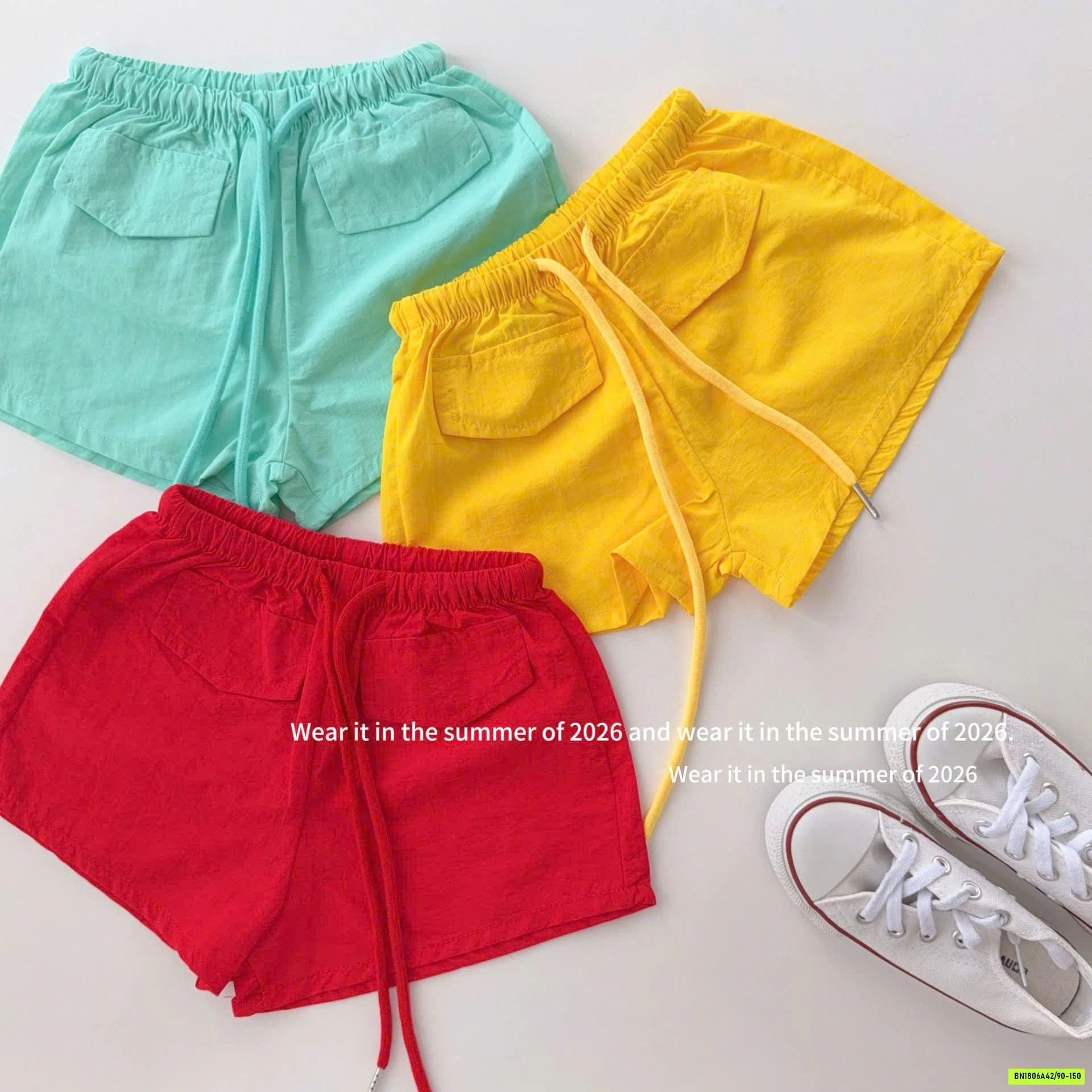 QUẦN SHORT TRƠN MÀU T&QKIDS