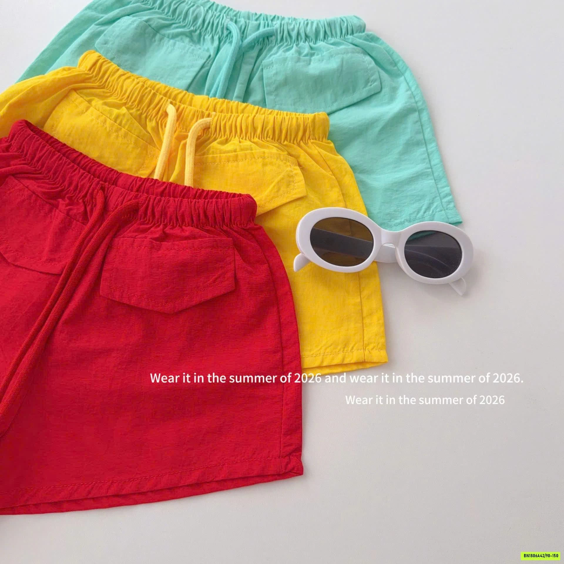 QUẦN SHORT TRƠN MÀU T&QKIDS