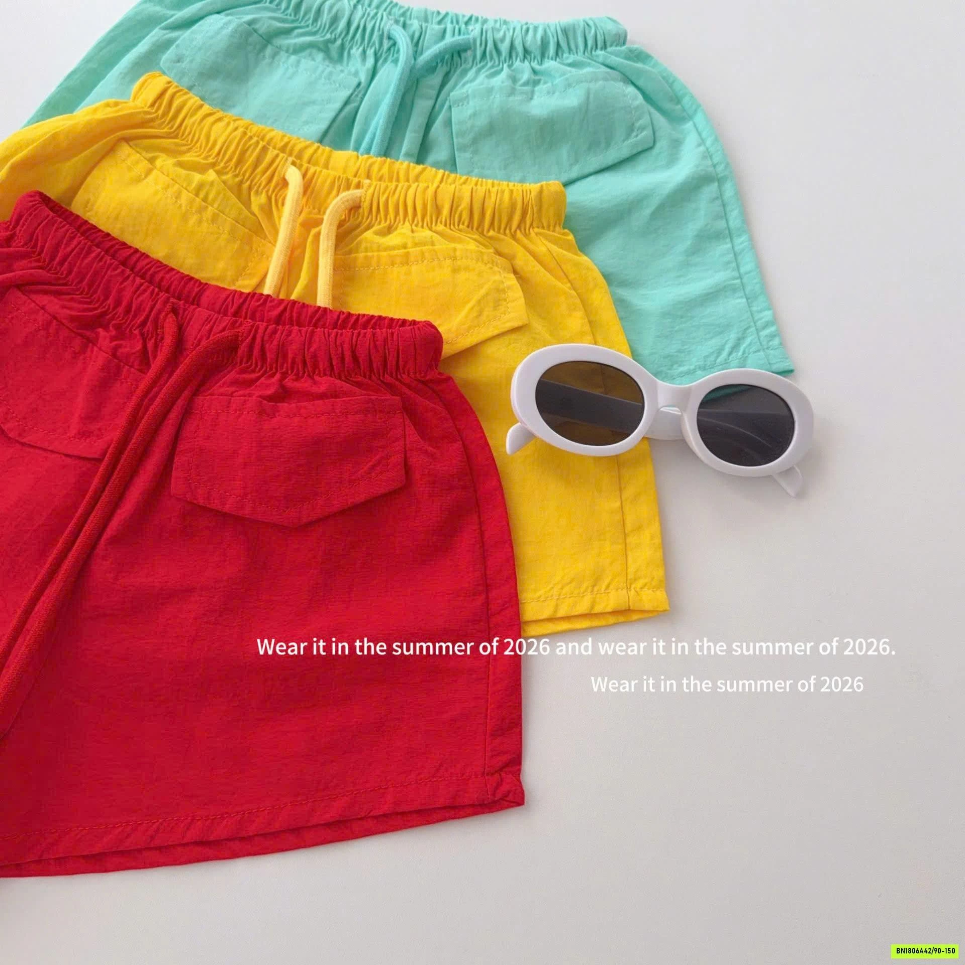 QUẦN SHORT TRƠN MÀU T&QKIDS