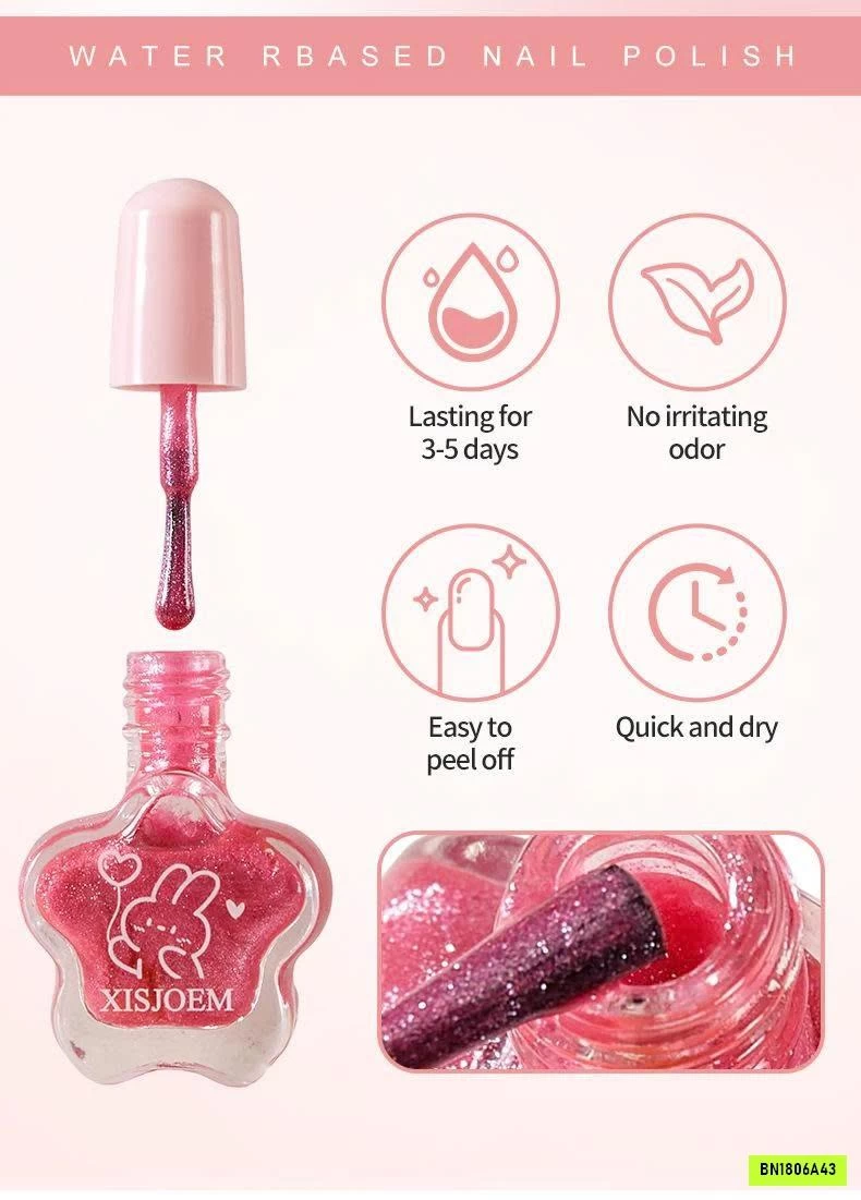 SÉT 6 LỌ SƠN MÓNG TAY CHO BÉ