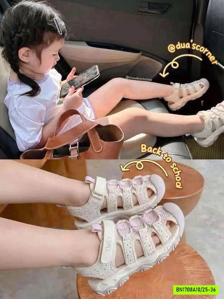 SANDAL THÔNG HƠI CHẤM BI NHỎ