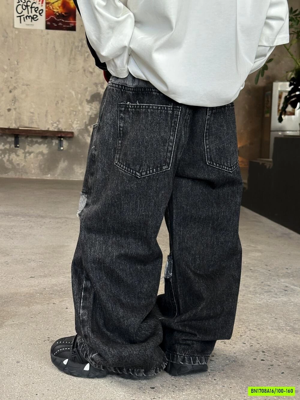 ÁO 2 LỚP TAY KẺ MIX JEANS TÚI HỘP AFTE