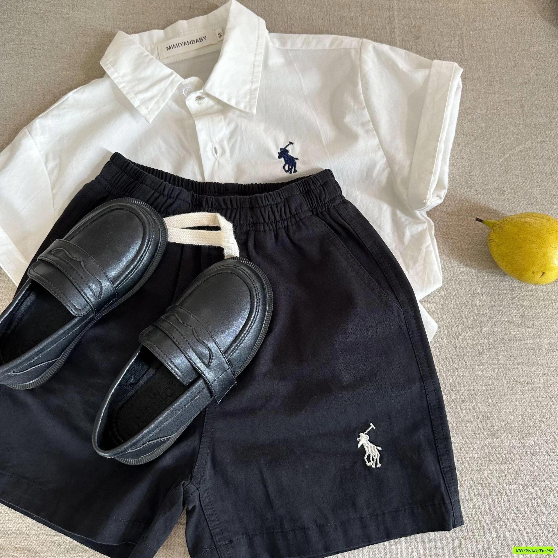 SHORT THÊU LOGO NGỰA MMY