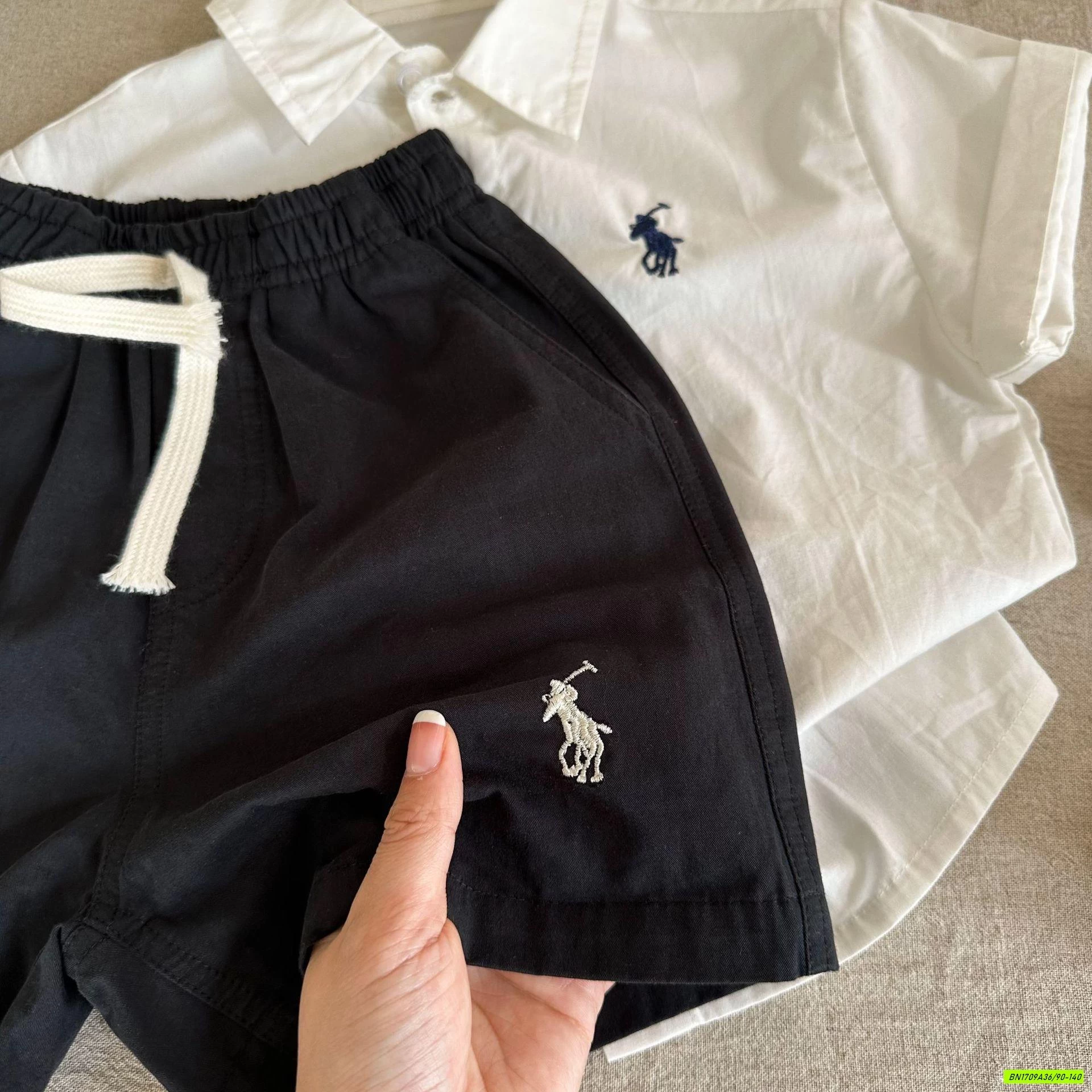 SHORT THÊU LOGO NGỰA MMY