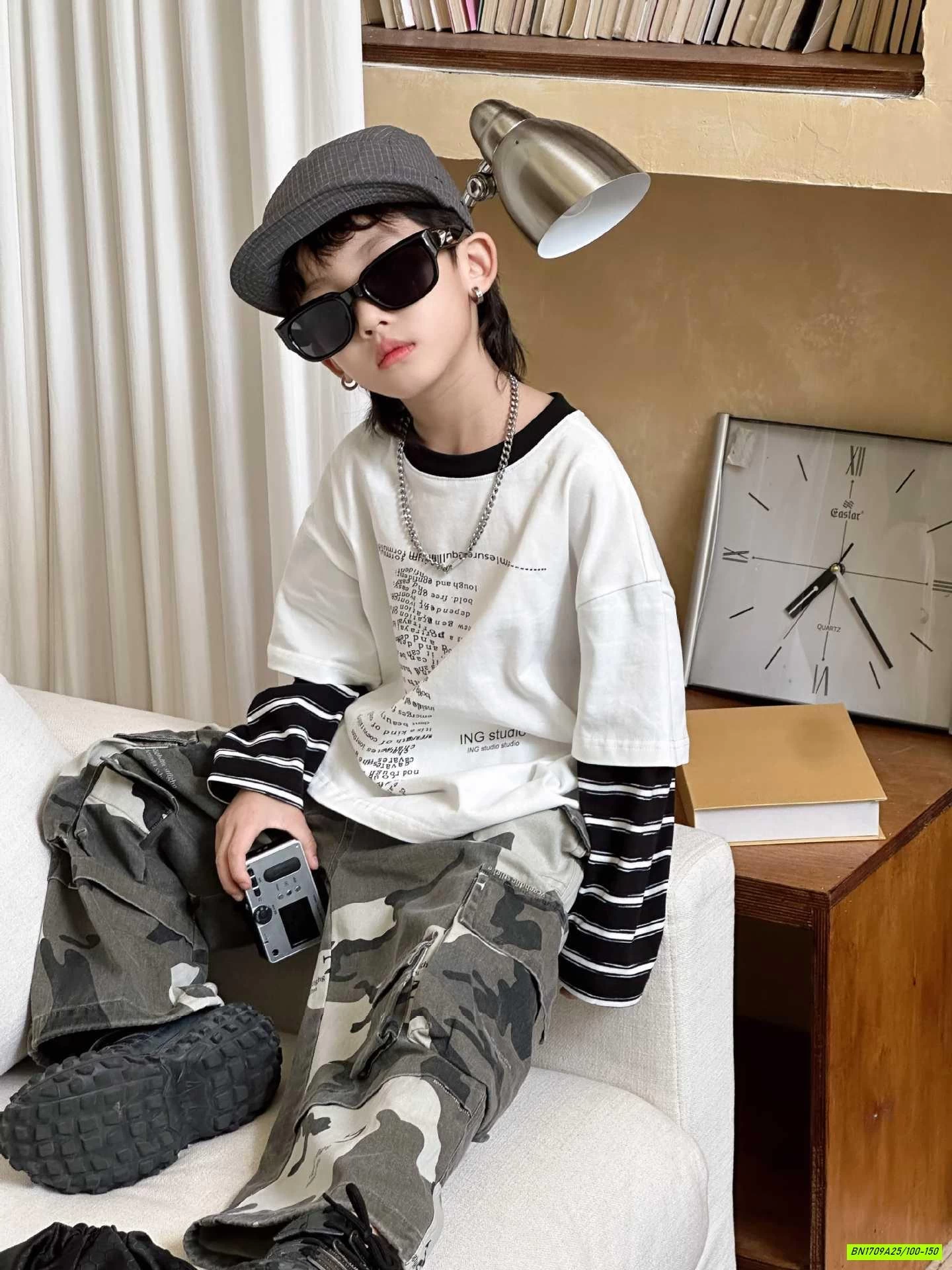 ÁO CHỮ GIẢ 2 LỚP MIX QUẦN RẰN RI