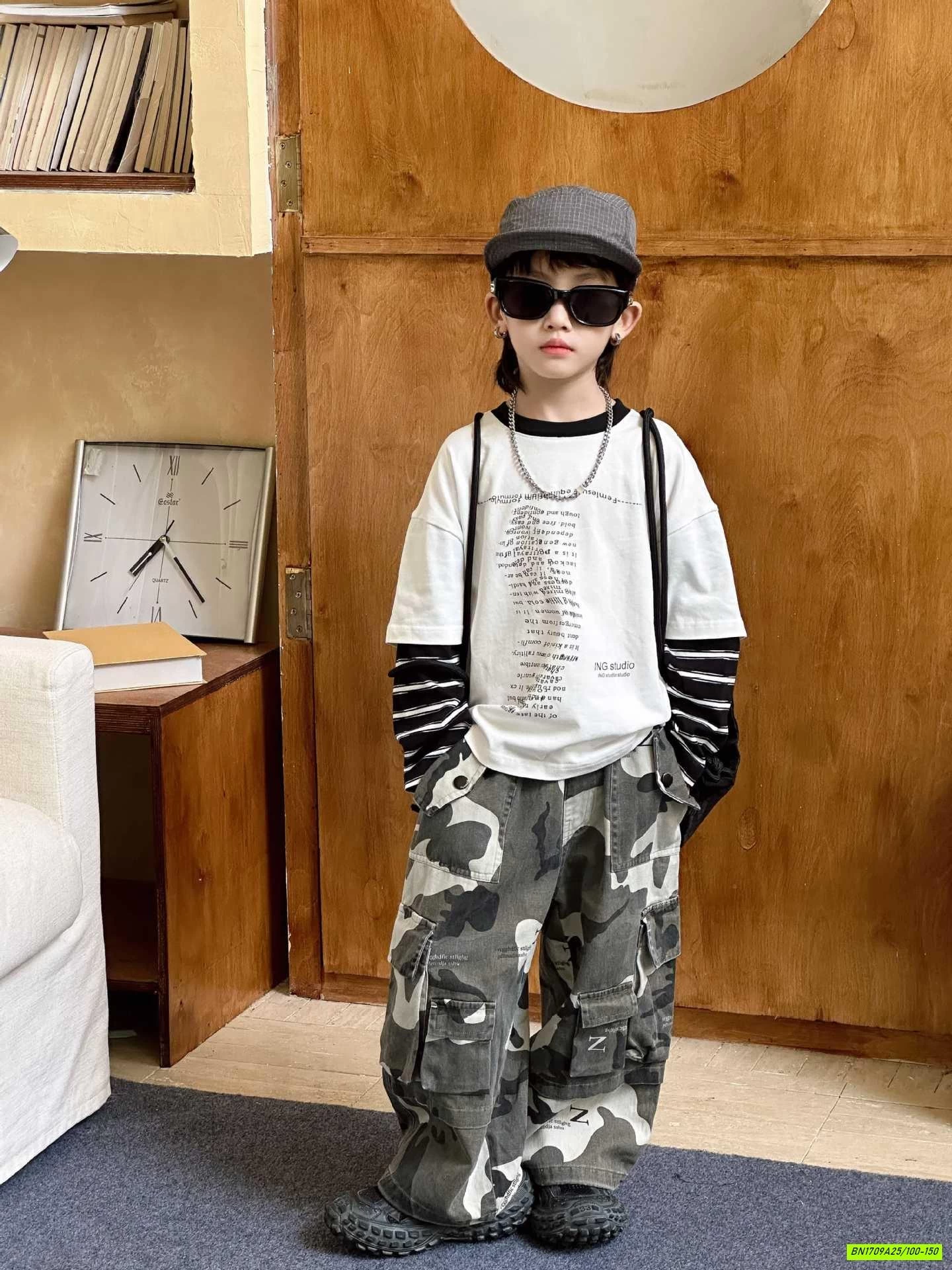 ÁO CHỮ GIẢ 2 LỚP MIX QUẦN RẰN RI