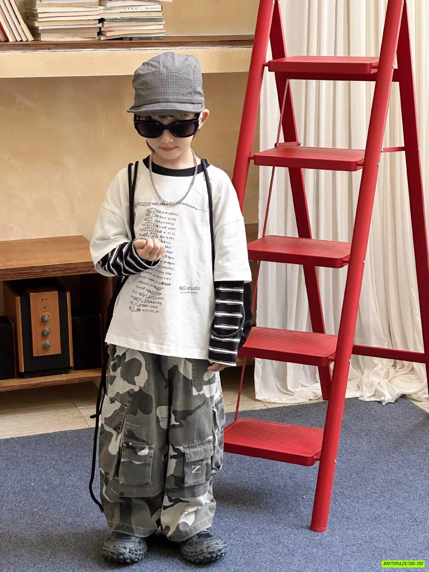 ÁO CHỮ GIẢ 2 LỚP MIX QUẦN RẰN RI